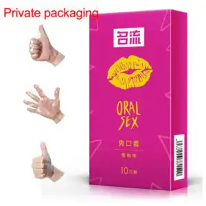 CAJITA X 10 CONDONES FEMENINOS ORAL SEX PRESERVATIVO ESQUI miniatura 4
